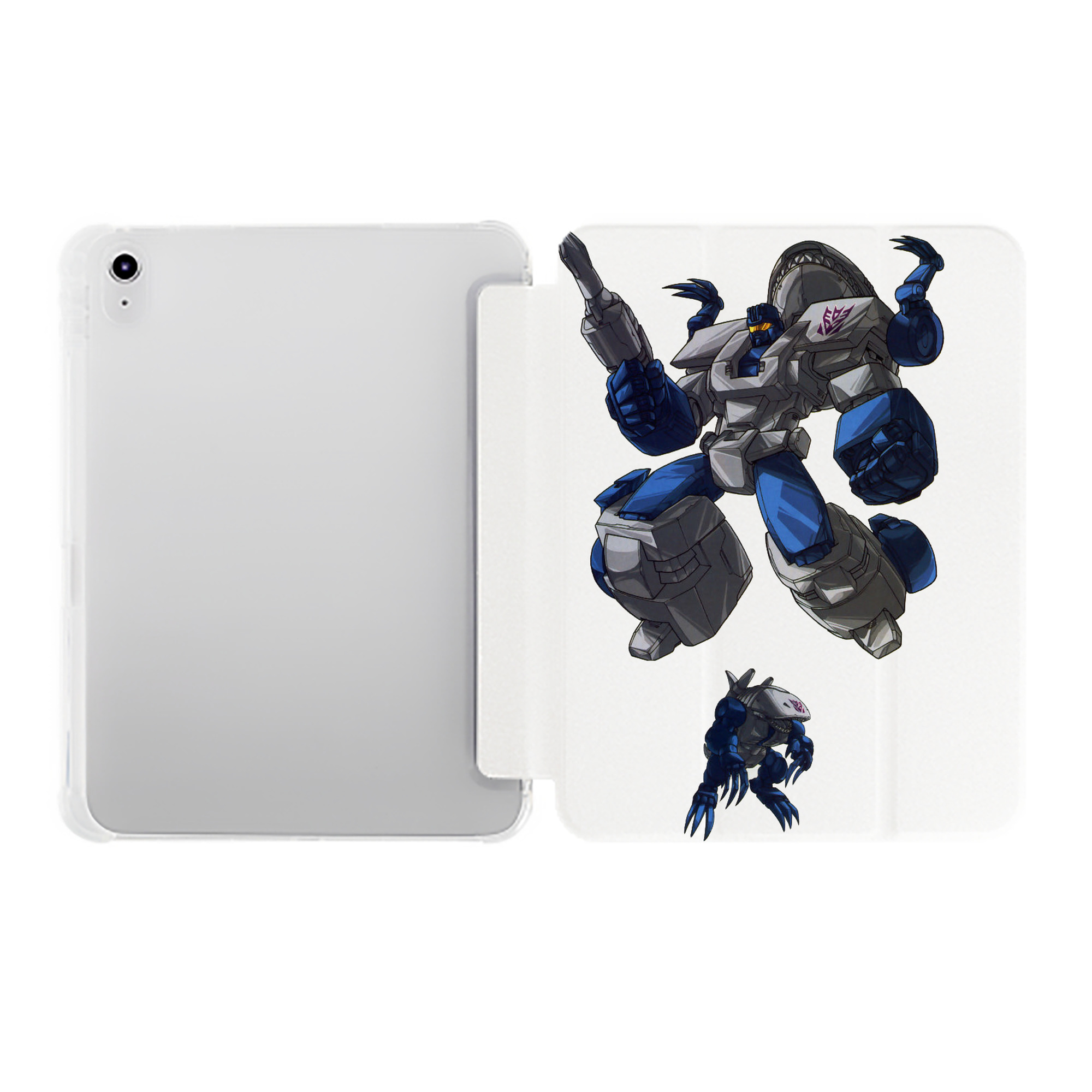 （画像用）  IPad ケース ペン収納付き 三つ折りスタンド PUレザー×シリコン 対応機種9.5/10.5/10.9インチ